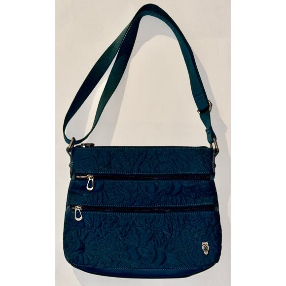 Sakroots EcoTwill Crossbody ~ Aqua - Picture 1 of 3